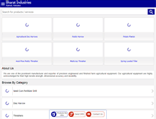 Tablet Screenshot of bharatagri.net